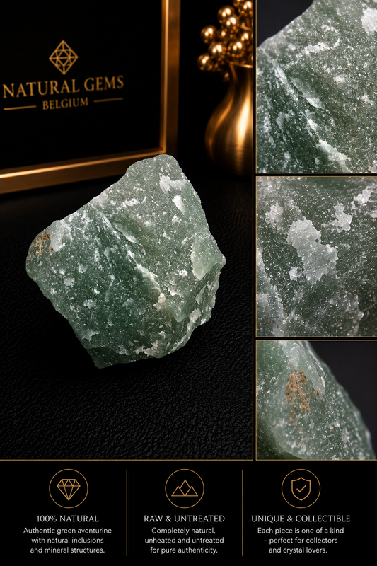 Natural Green Aventurine Rough Crystal – Raw Green Aventurine Specimen 100 g | Unique Mineral Piece