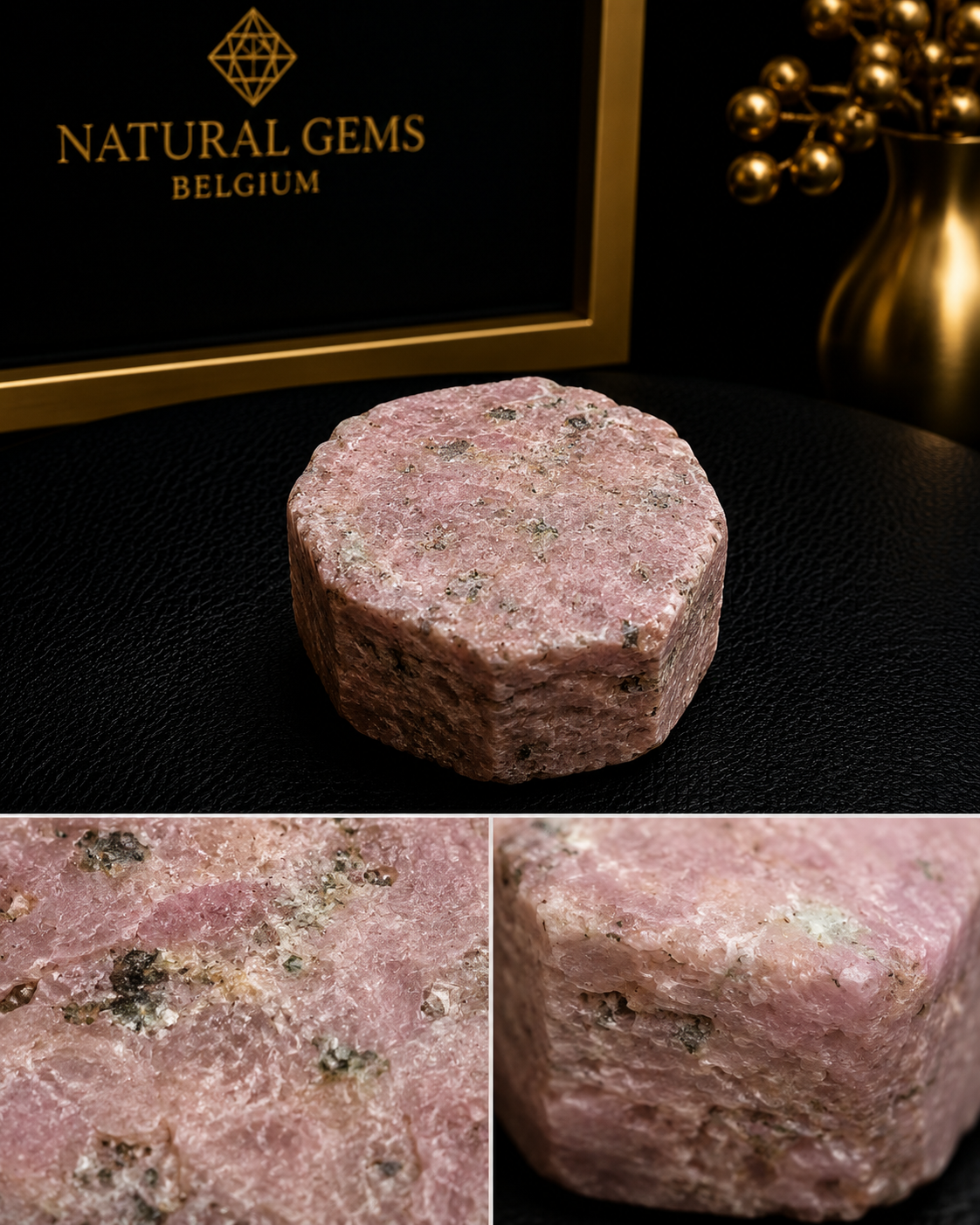 Natural Pink Ruby Crystal Hexagon Rough – 250 ct – Natural Corundum Specimen - Natural Gems Belgium