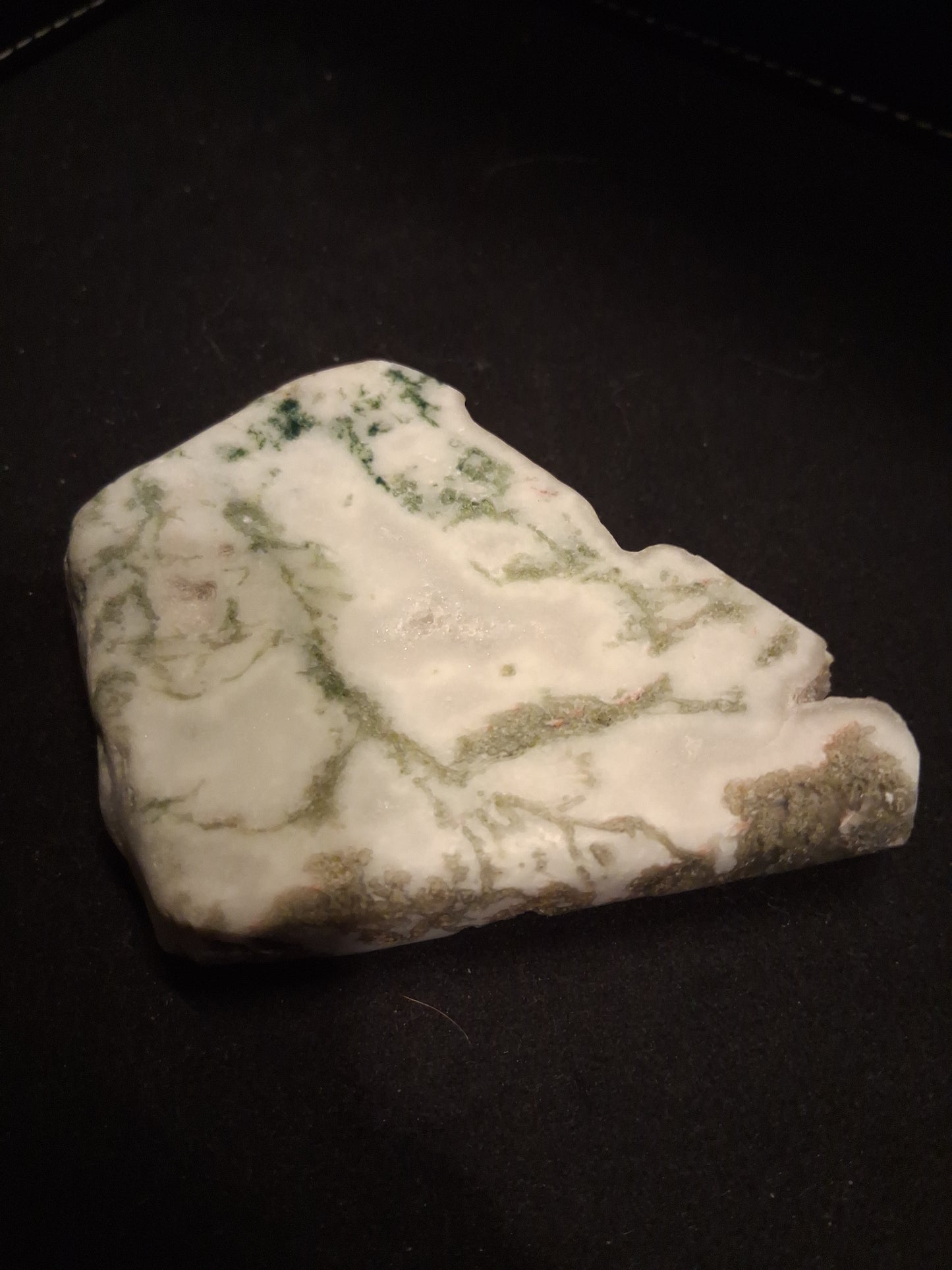 Natural Moss Agate - rough agate slice - 7.6 x 6.4 cm - high quality specimen