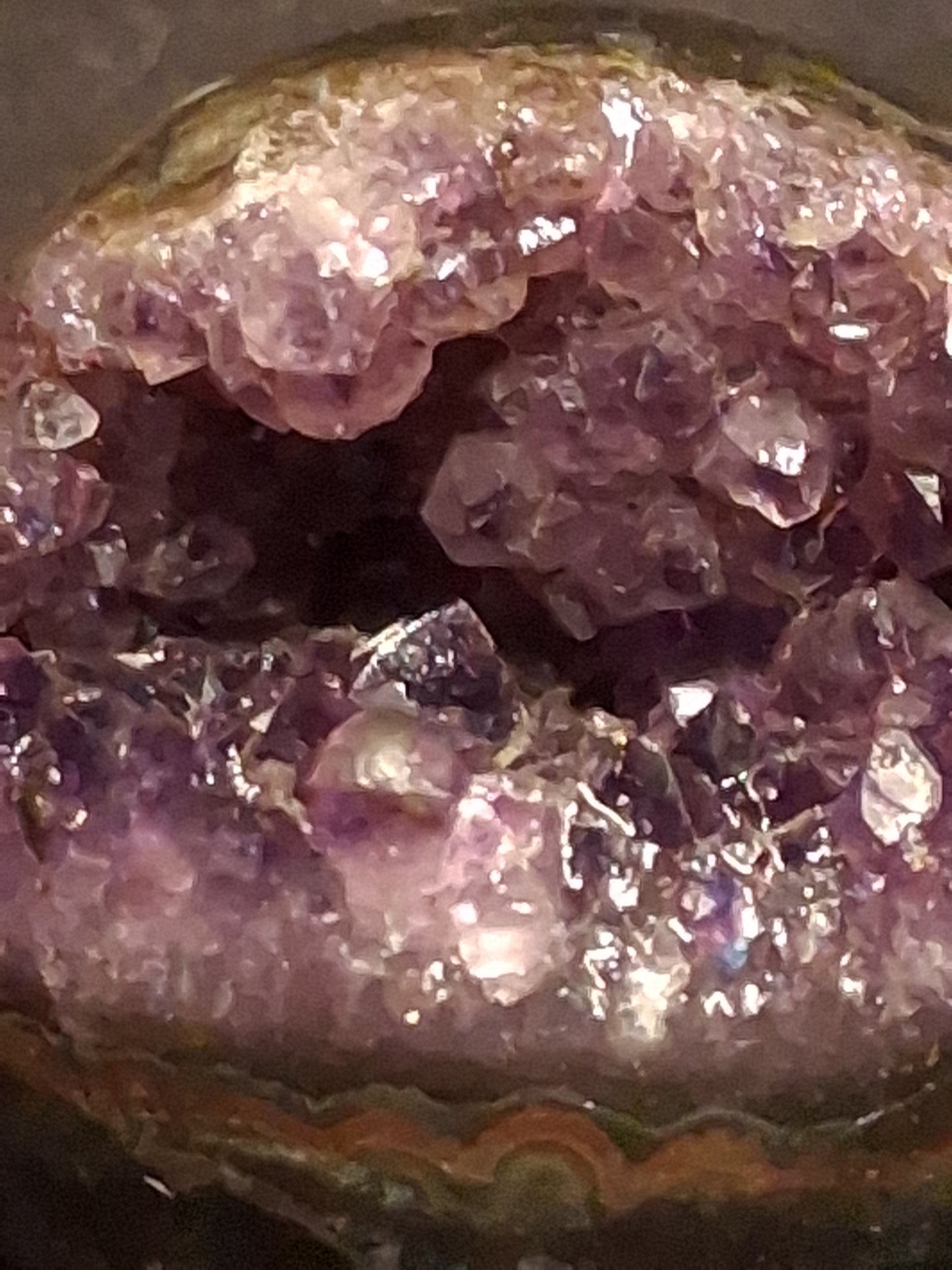 Natural Amethyst geode - Sphere - 5.2 cm - deep purple