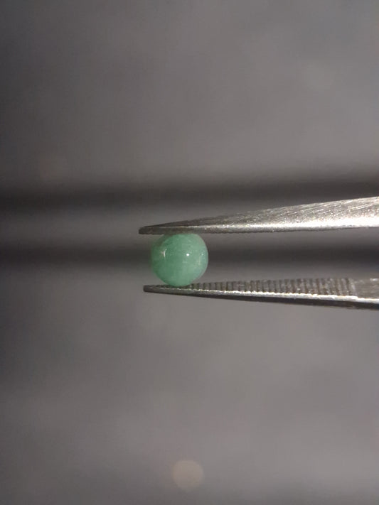 Natural Aventurine - cabochon - round - 4mm - 0.286 ct - green aventurine - Natural Gems Belgium