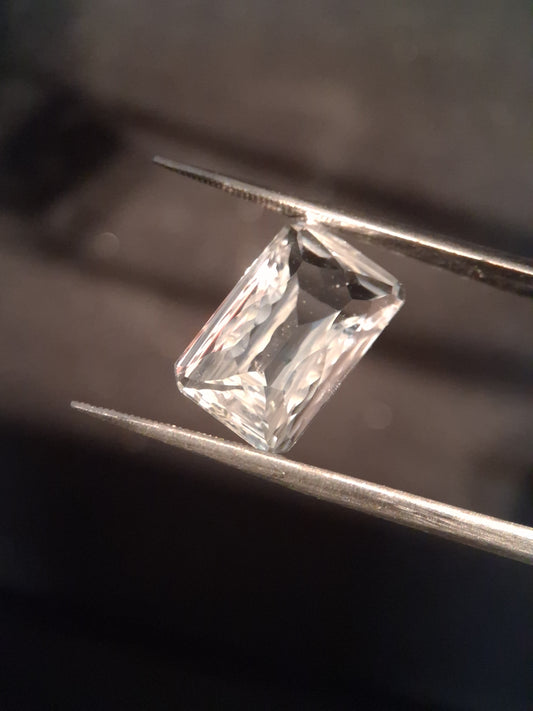 Natural Pure quartz - 6.959 ct - custom cut - clear quartz - Natural Gems Belgium