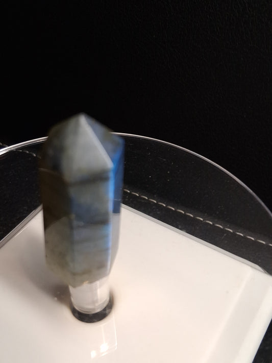 Labradorite tower - natural labradorite - 3.8 cm - hexagon tower - Natural Gems Belgium