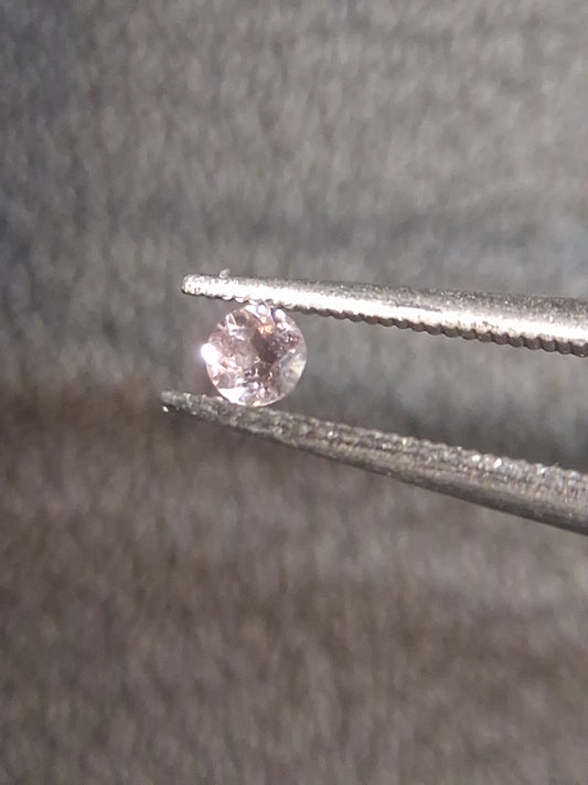 Natural Light Pink Tourmaline – Round Brilliant Faceted 0.056 Ct – Premium Loose Gemstone (Copy) - Natural Gems Belgium