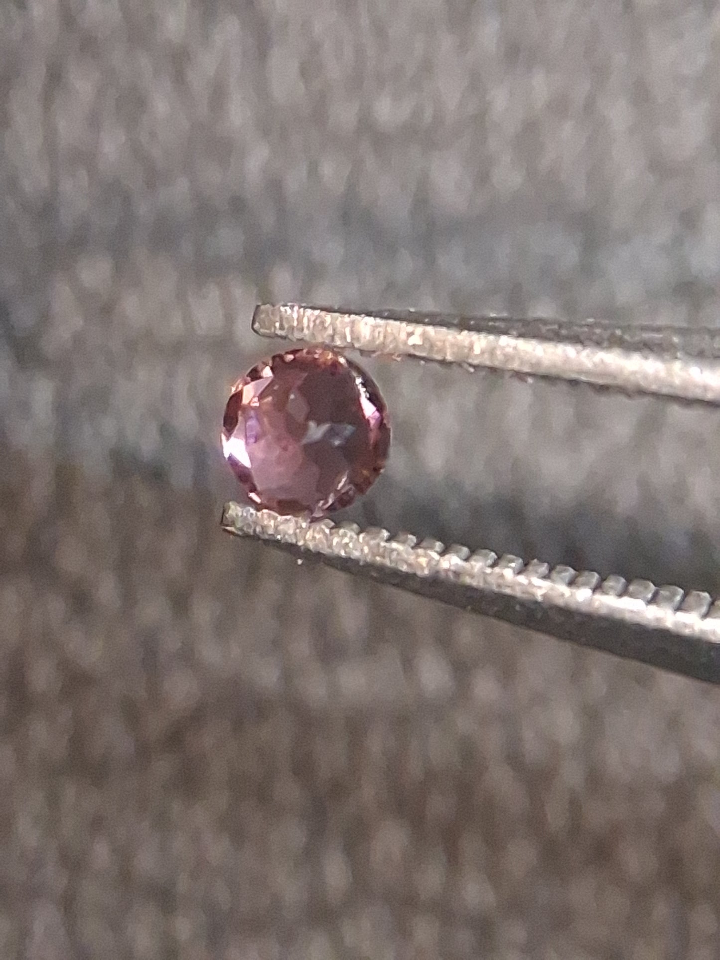 Natural Light Pink Tourmaline – Round Brilliant Faceted 0.057 Ct – Premium Loose Gemstone - Natural Gems Belgium