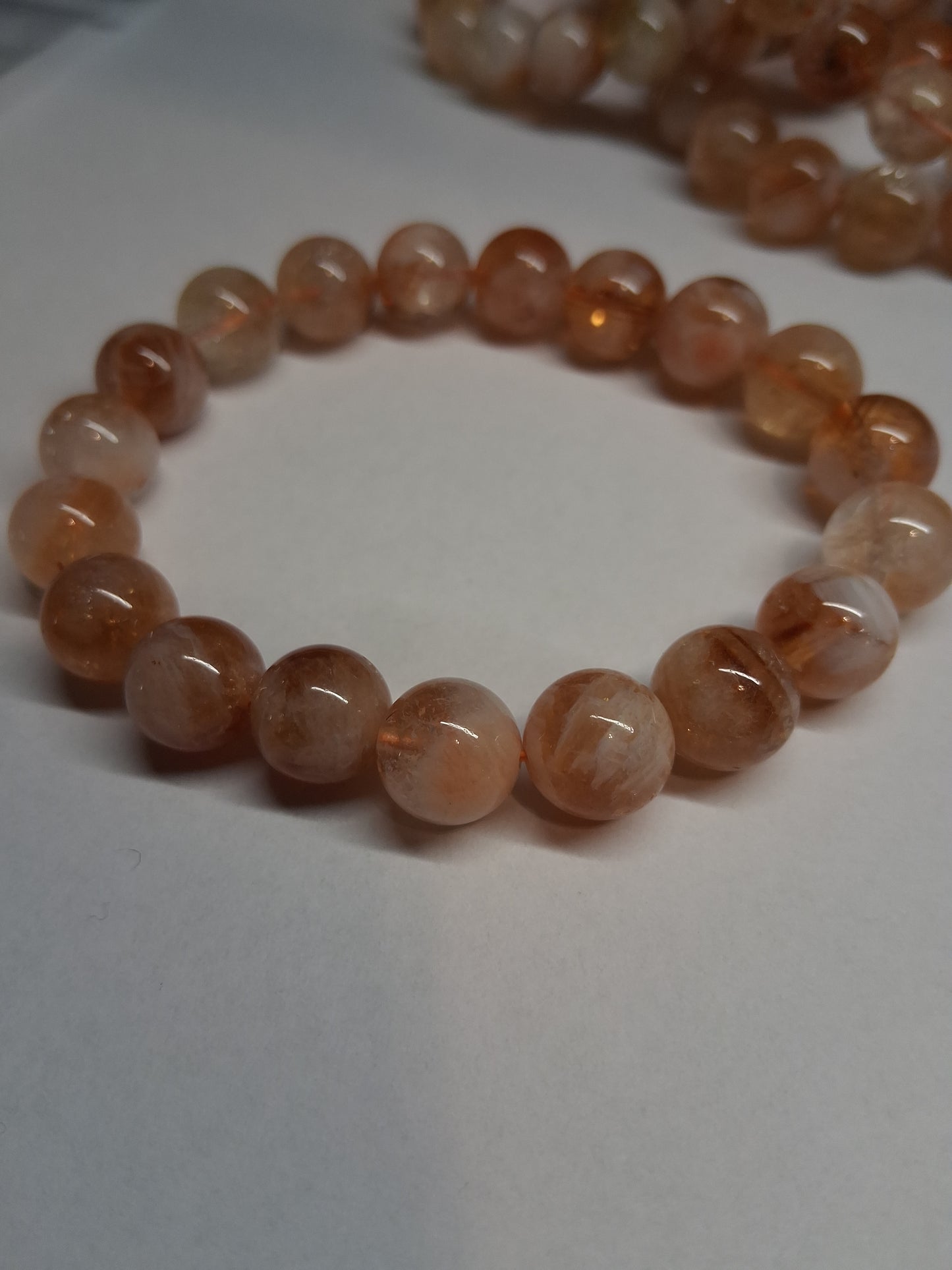 Brazilian Citrine Bead Bracelet 10 mm – Natural Citrine Gemstone Bracelet - Natural Gems Belgium