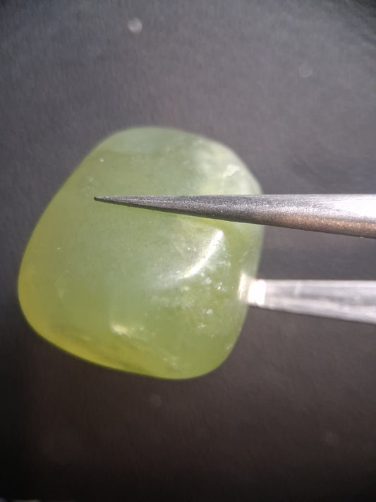 Pietra tascabile naturale verde di giada Xiuyan – Cristallo lucido - 21 mm