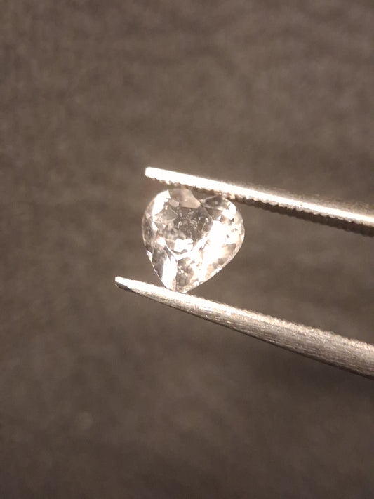 Morganite naturelle rose très clair - 0.425 ct - cœur - non chauffée