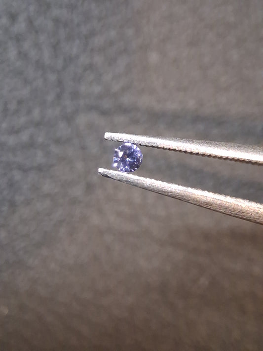 Tanzanite Naturelle 0.033 ct Taille Ronde Brillante 2.0 mm | Tanzanie