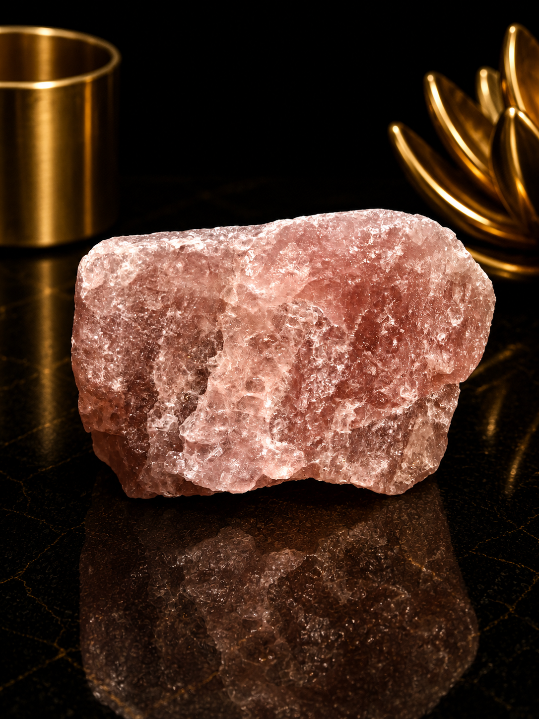 Natural Rough Strawberry Quartz Crystal – 5 x 3 cm – Collector & Display Stone