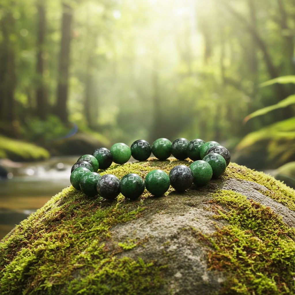 Ruby Zoisite Bead Bracelet 6 mm – Natural Ruby in Zoisite Gemstone Bracelet - Natural Gems Belgium