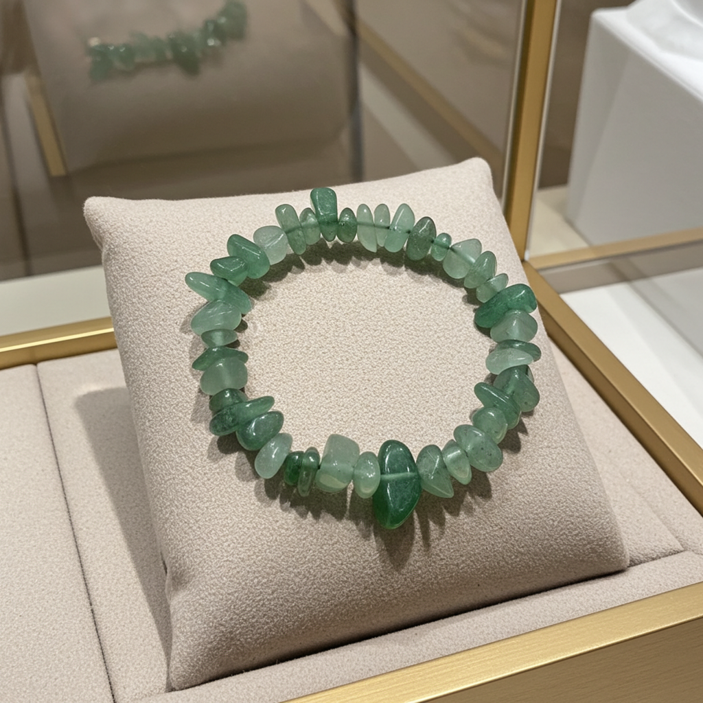 Crystal Chips Bracelet - Aventurine - polished - green aventurine - Natural Gems Belgium