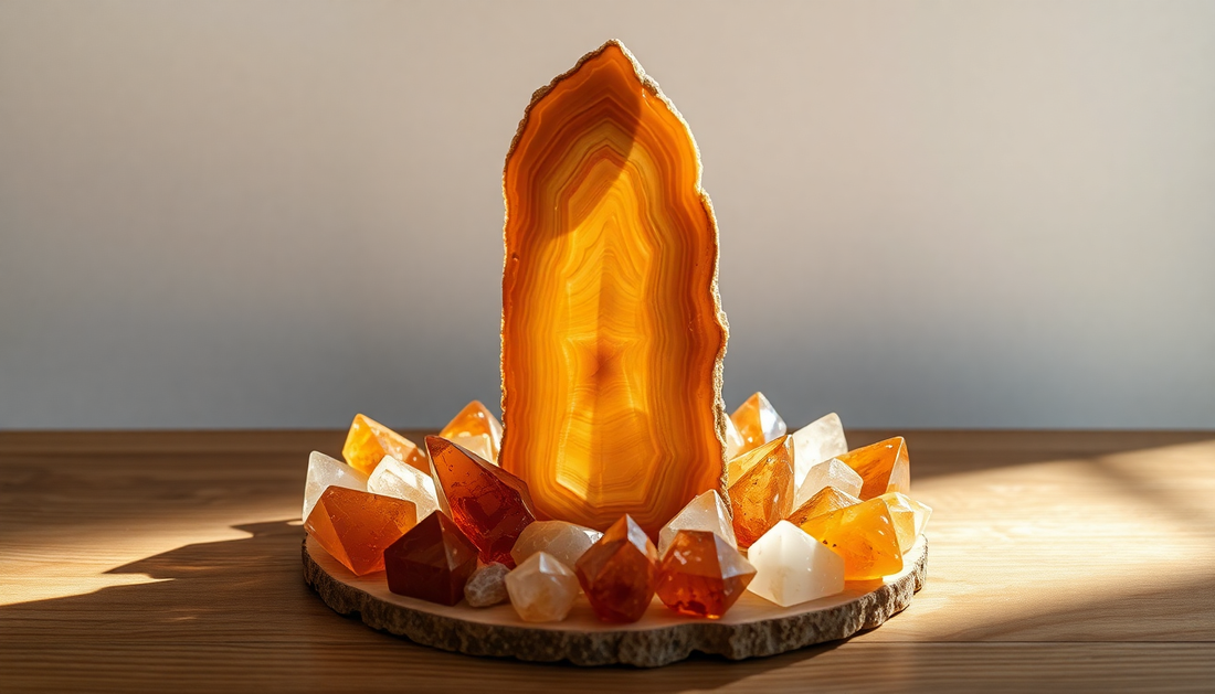 Unlock the Power of the Brown Agate Tower: A Centerpiece for Your Gemstone Grid