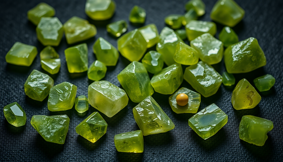 Exploring the Vibrant Hues of Rough Peridot: Unraveling the Secrets of Origin and Color