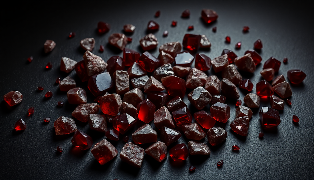 Unleash the Power of Rough Garnet: Elevate Your Gemstone Grid