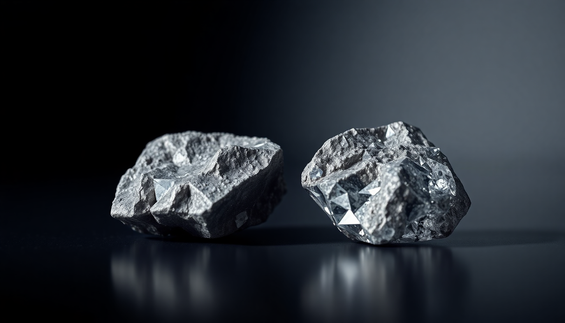The Metaphysical Distinction Between Grey and Black Rough Diamonds
