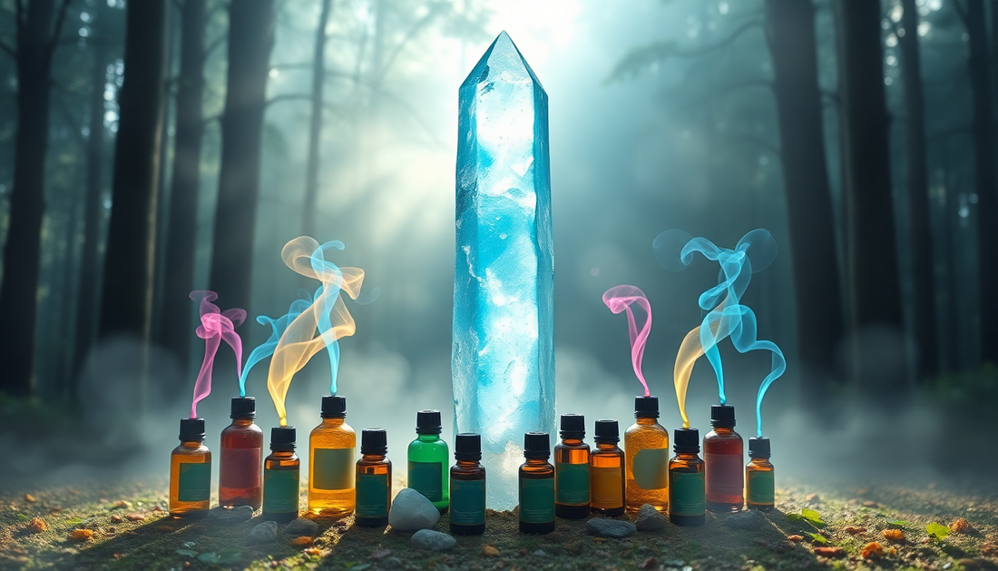 Unlock the Synergy: Essential Oils That Elevate Your Fluorite Tower