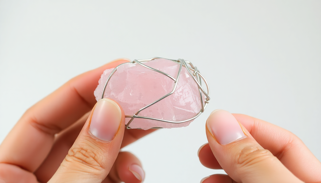 Unleash the Beauty of Rough Rose Quartz: A Step-by-Step Guide to Wire Wrapping