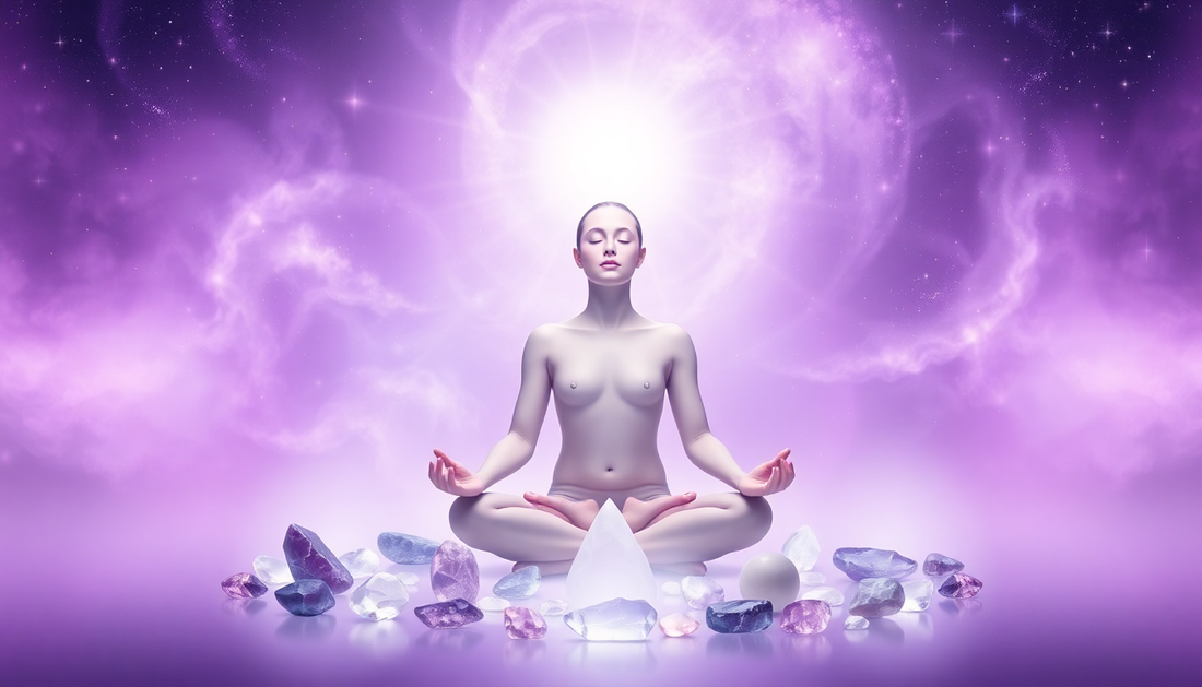 Unlocking the Crown Chakra: The Transformative Power of Purple and White Gemstones