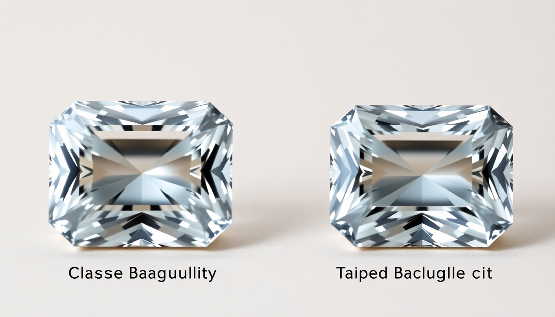 Baguette Cut vs Tapered Baguette Cut: Exploring the Nuances of Gemstone Shapes