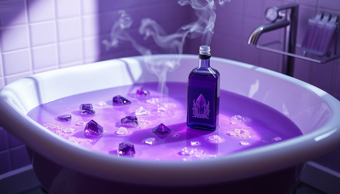 Unlock the Soothing Power of Amethyst Gemstone Oil for Your Bath