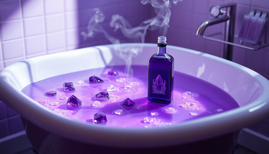 Unlock the Soothing Power of Amethyst Gemstone Oil for Your Bath