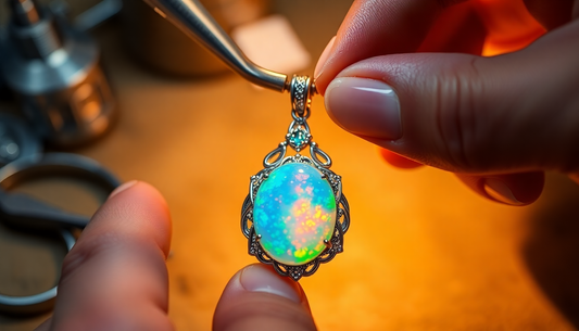 Unleash the Fiery Brilliance: Crafting a Stunning Opal Pendant