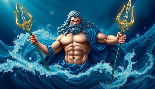 Poseidon: God of the Sea and the Mystical Lapis Lazuli