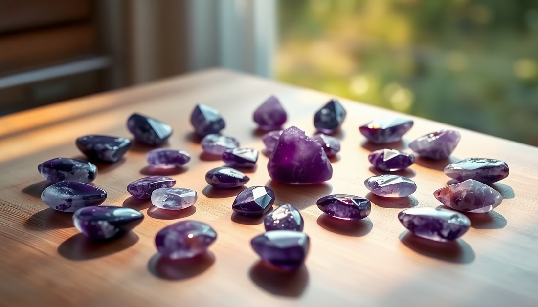 Unlock the Power of Amethyst Palmstones in Crystal Grids