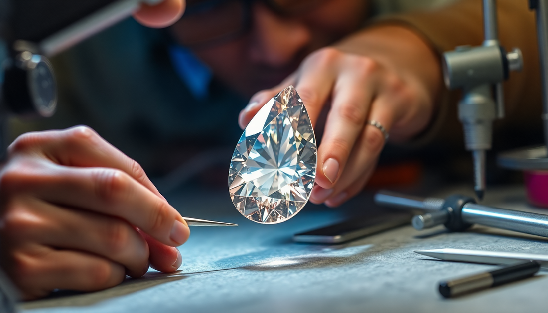 The Art of Faceting Gemstones: A Step-by-Step Guide to the Pear Cut