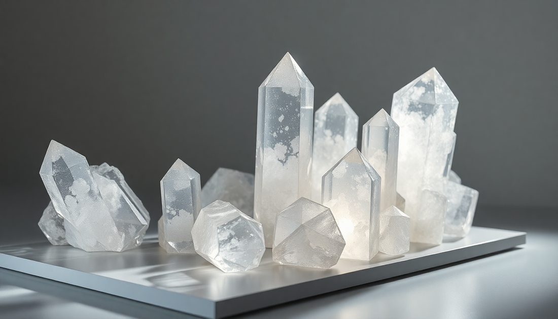 Elevate Your Space with the Captivating Beauty of Phantom Quartz Crystals