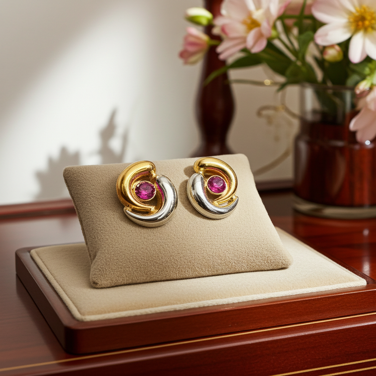 Gold Jewelry with natural gemstones