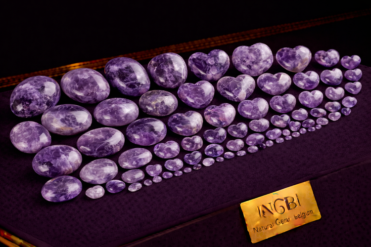 Amethyst Palmstones & Hearts