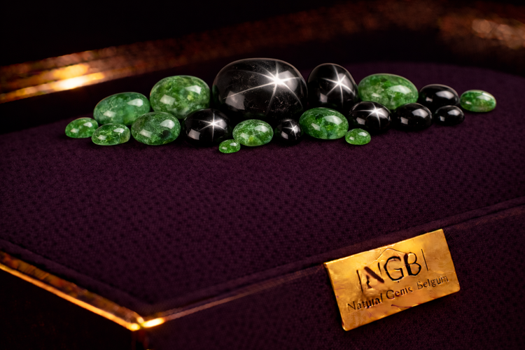 Diopside Cabochons (Including Star Diopside)