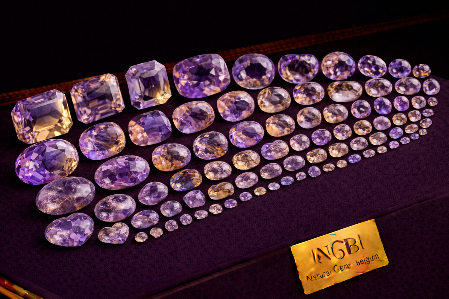 Faceted Ametrine Gemstones