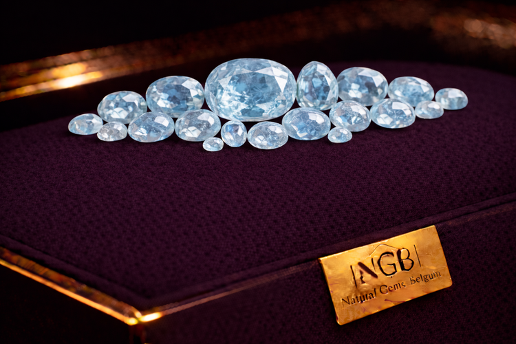 Faceted Aquamarine Gemstones