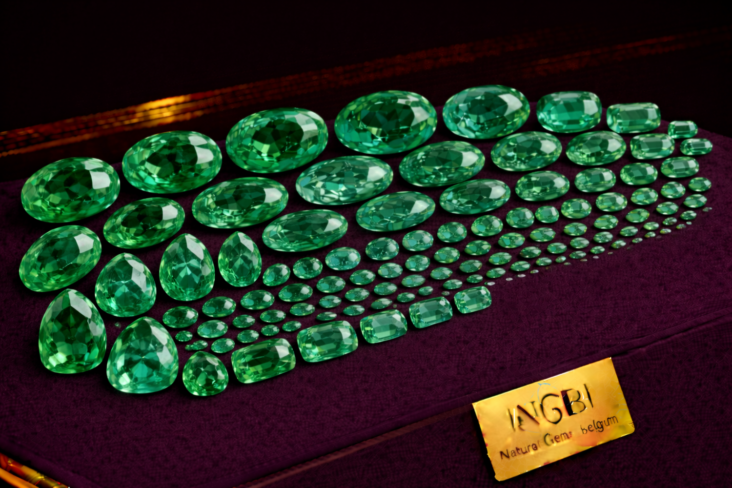 Faceted Emerald Gemstones