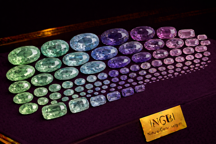 Faceted Fluorite Gemstones