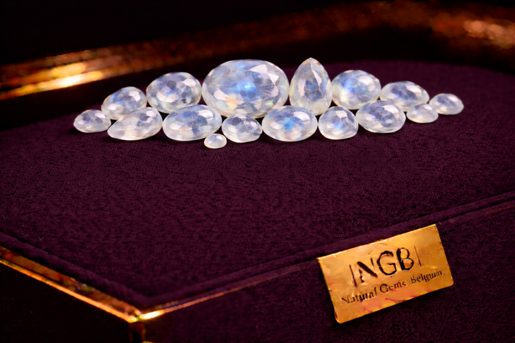 Faceted Moonstone Gemstones