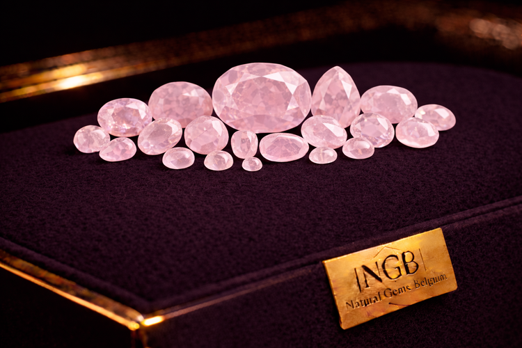 Faceted Rose Quartz Gemstones