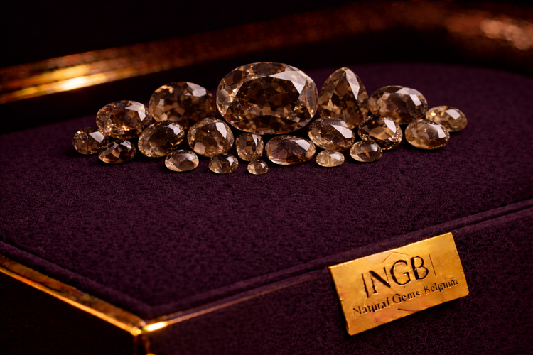 Faceted Smoky Quartz Gemstones