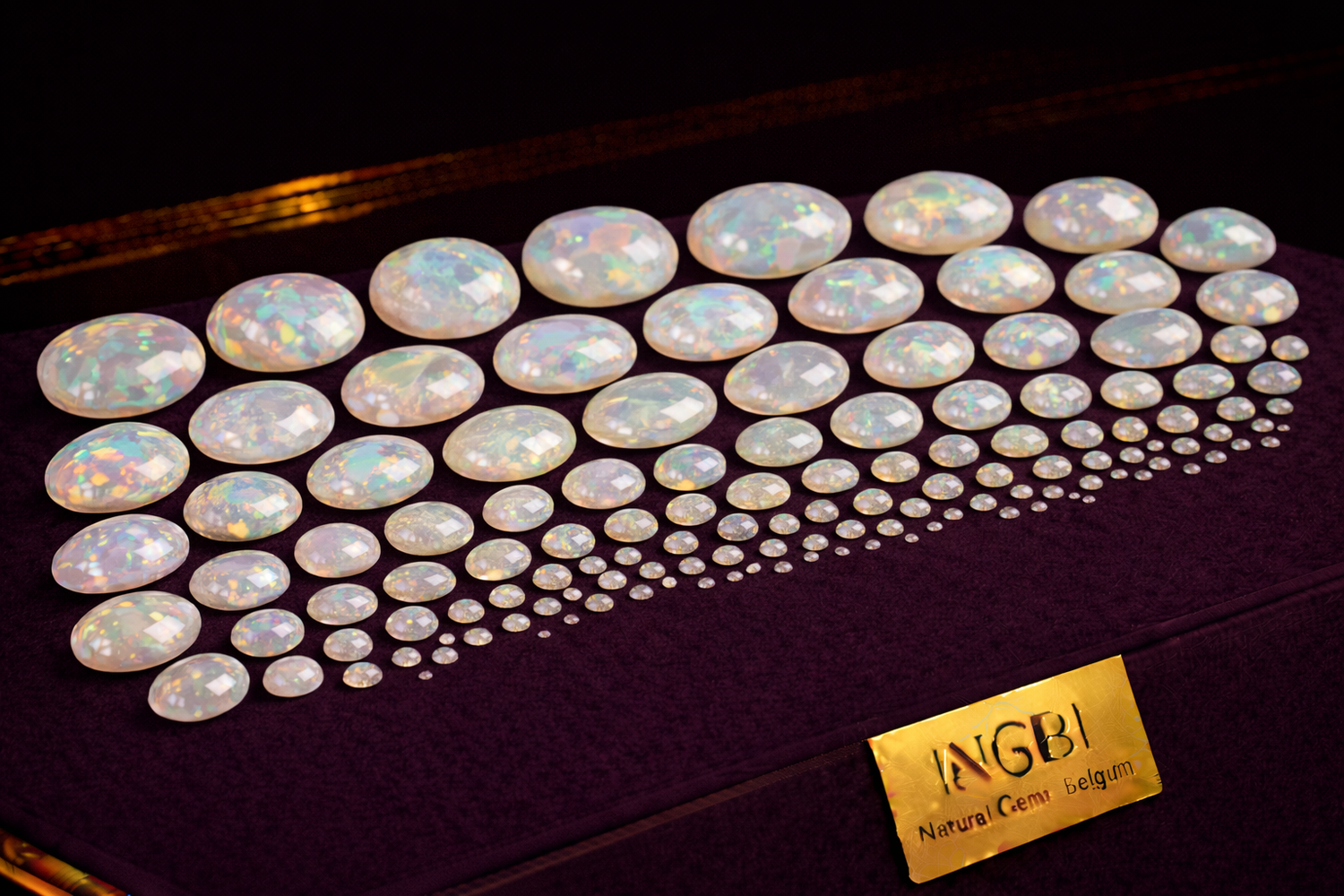 White Crystal Opal Cabochons
