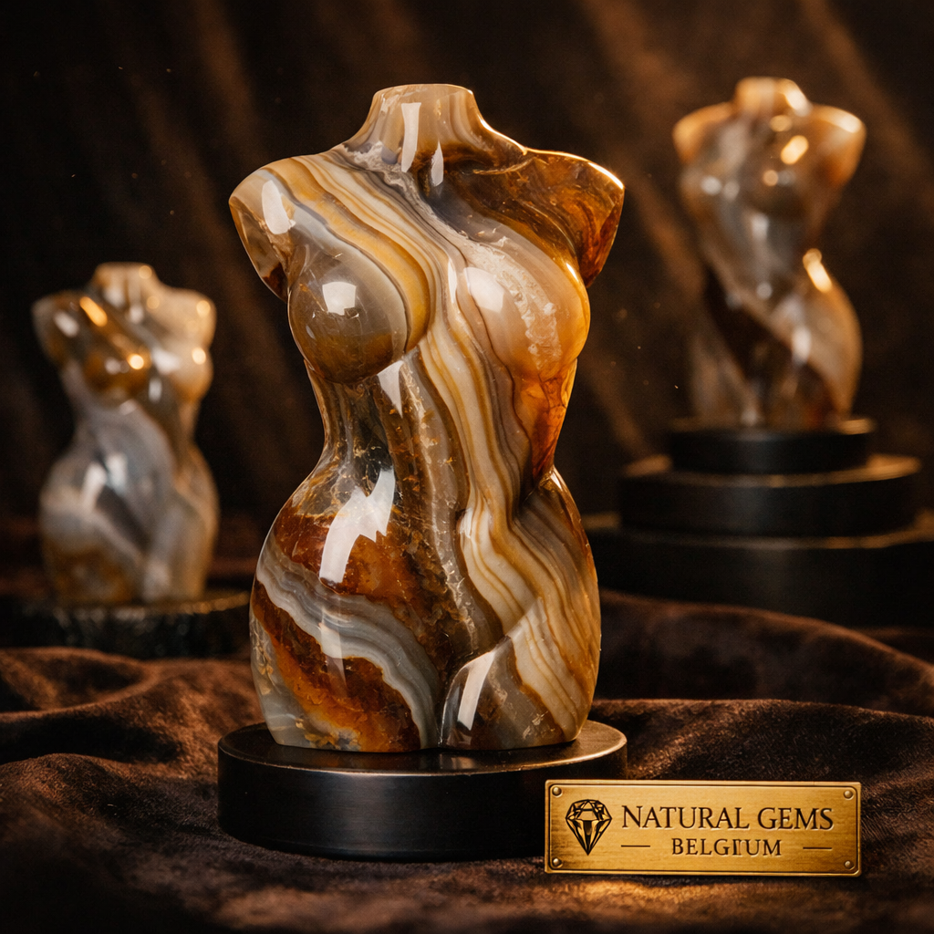 Hand Carved Agate Decor