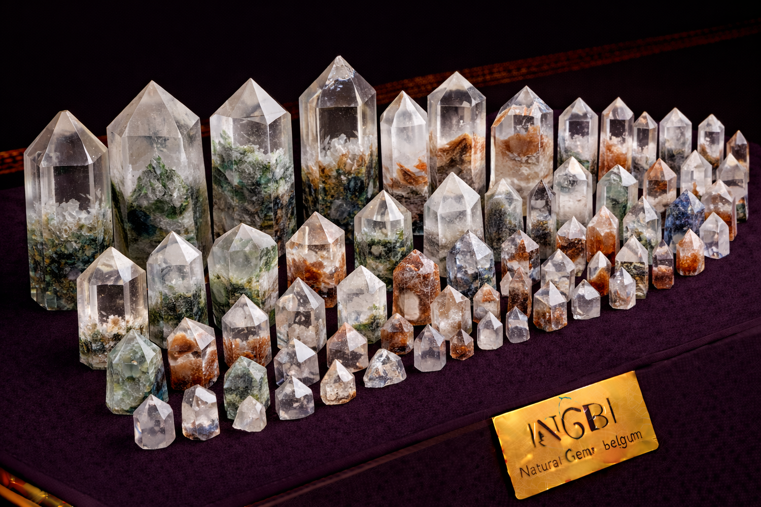 Phantom Quartz Towers and crystal points