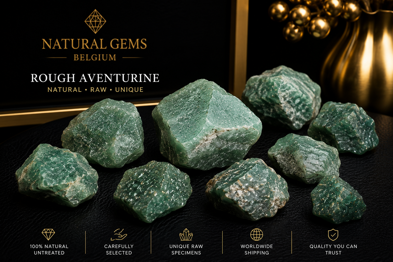 Natural Rough Aventurine – Raw Green Aventurine Crystals & Mineral Specimens