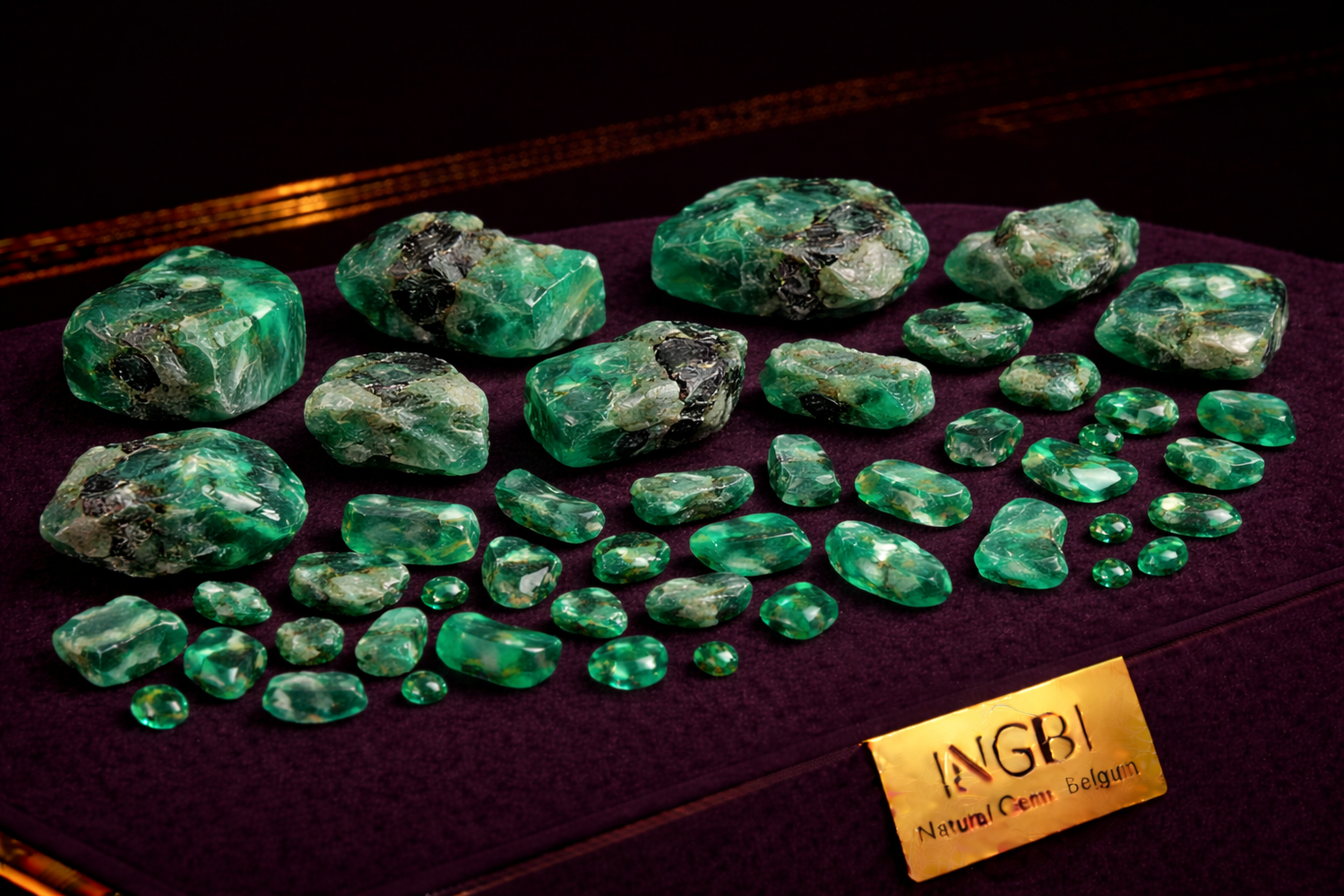 Rough Emerald Gemstones