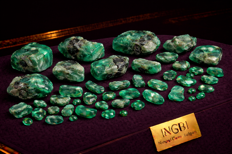 Rough Emerald Gemstones