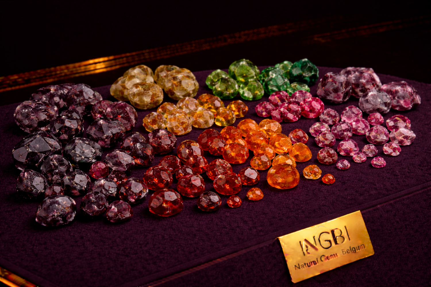 Rough Garnet Gemstones