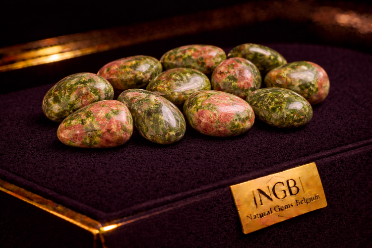 Unakite Tumbled Stones – Natural Pocket Stones