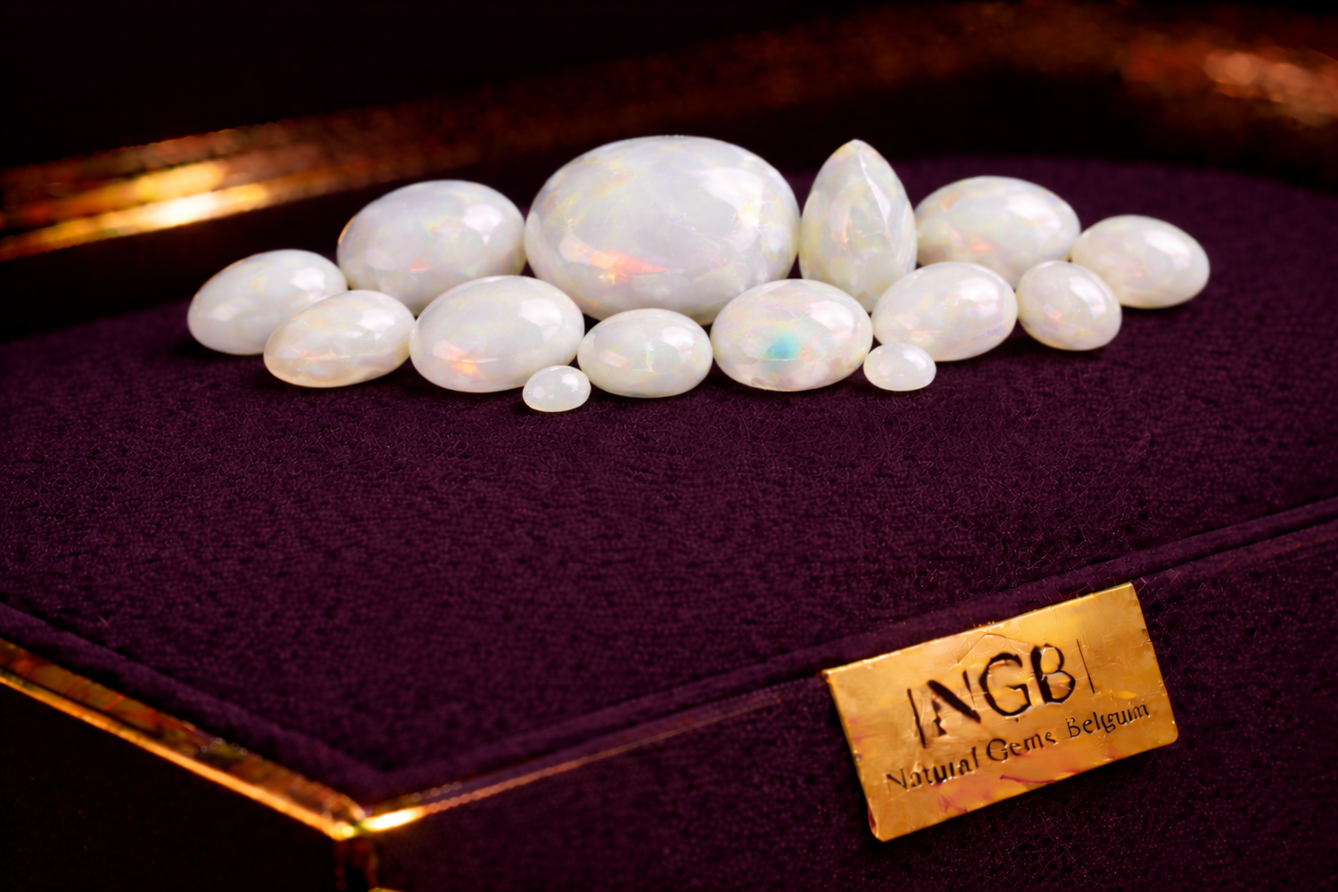 White Opal Cabochons